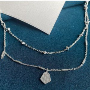 KENDRA SCOTT Clove Silver Multi Strand Necklace
